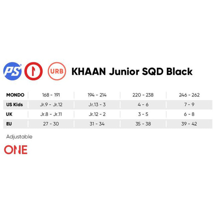 Powerslide Khaan Junior Next Black Adjustable Inline Skates-Adjustable Inline Skates-Extreme Skates
