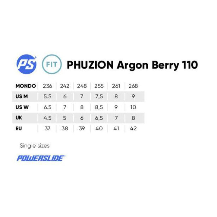 Powerslide Phuzion Argon Berry 110 Inline Skates-Inline Skates-Extreme Skates