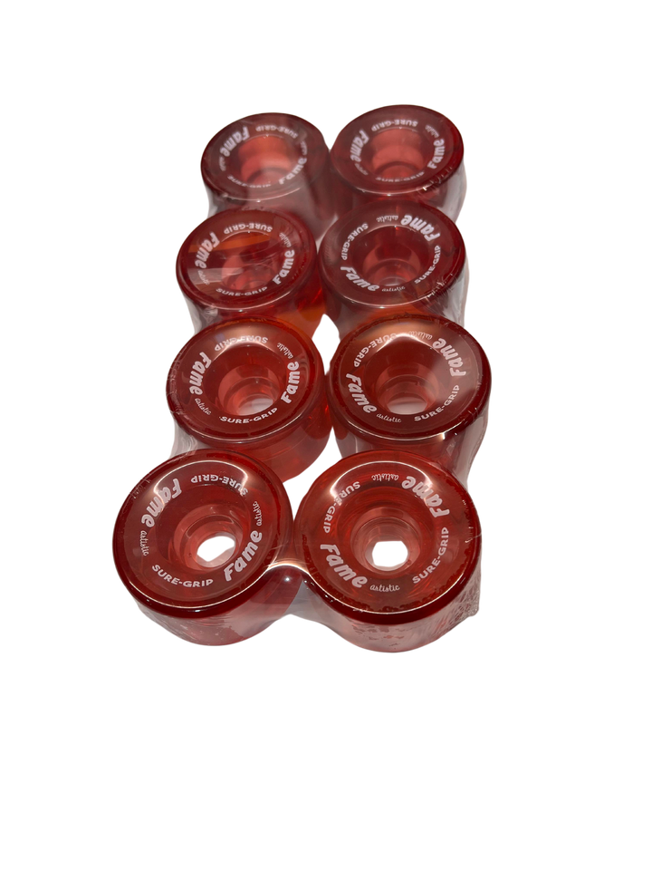 Suregrip Fame Wheels CLEAR COLOUR 57mm 95a 8Pack