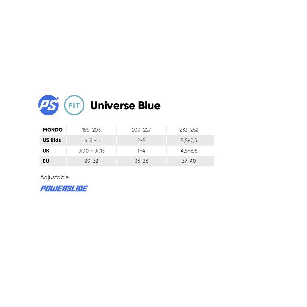 Powerslide Phuzion Universe Blue 3W Adjustable Inline Skates-Inline Skates-Extreme Skates