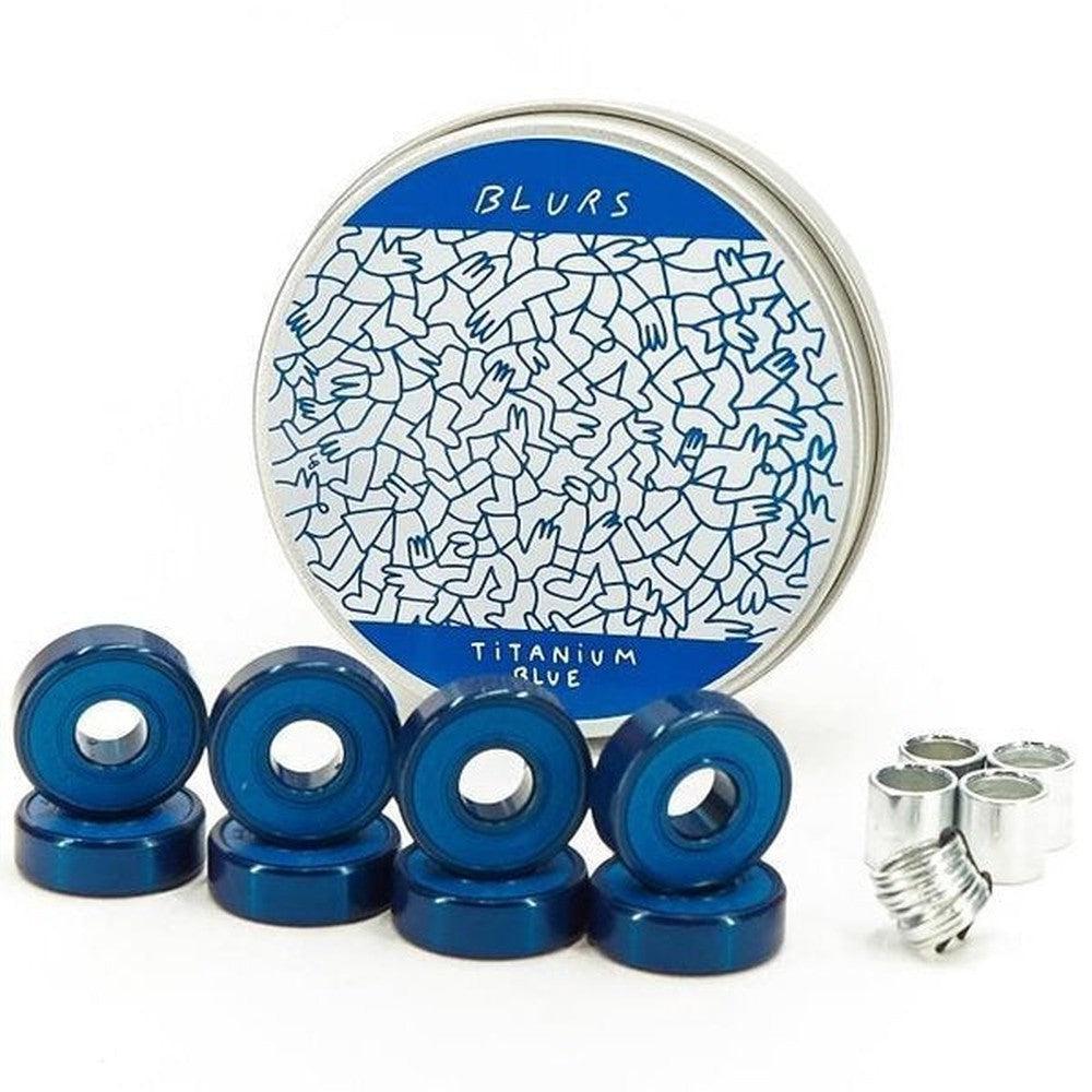 Blurs Bearings Titanium Blue-Bearings-Extreme Skates