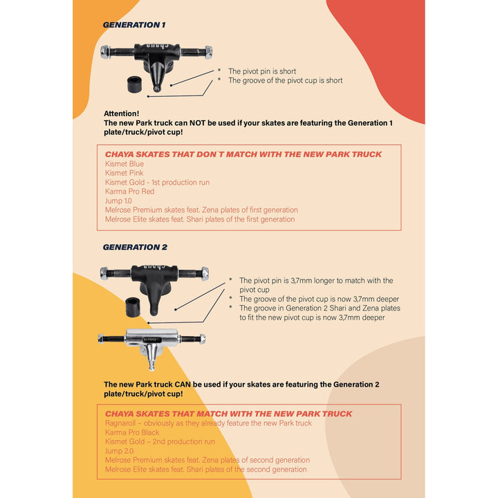 Chaya Pro Park Forged Truck 135mm 4pk