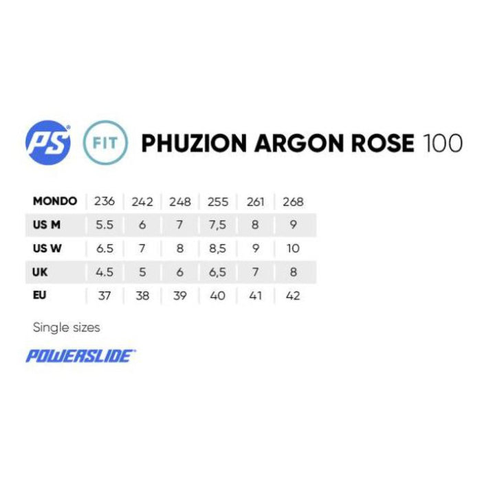 Powerslide Phuzion Argon Rose 100 Inline Skates-Inline Skates-Extreme Skates