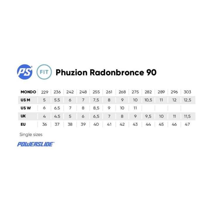 Powerslide Phuzion Radon Bronce 90-Inline Skates-Extreme Skates