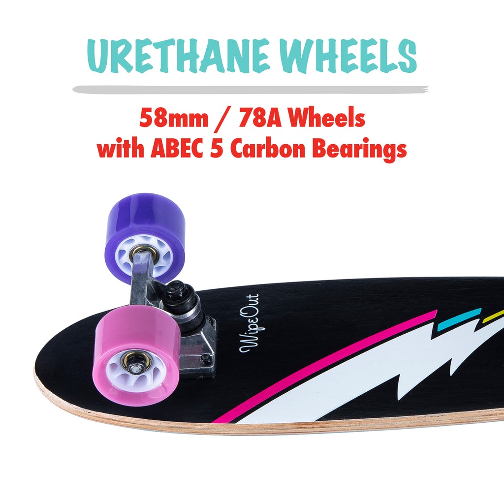 Triple 8 Wipeout Lightning Bolt Skateboard Complete