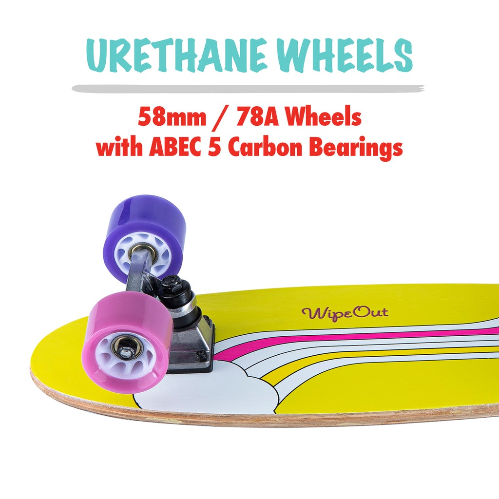 Triple 8 Wipeout Rainbow Skateboard Complete