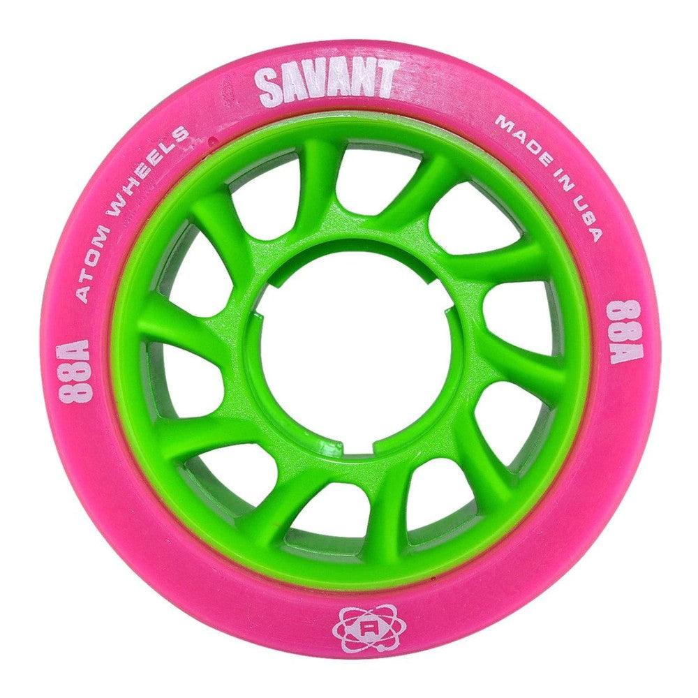 Atom Indoor Roller Skate Wheels  - Savant 59mm pink -extreme-skates