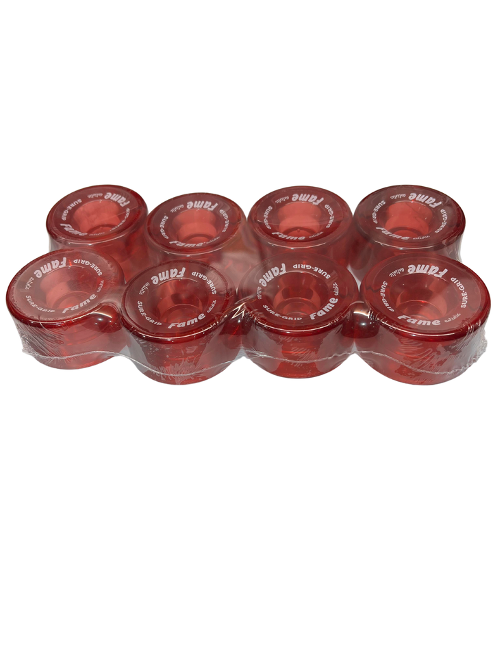 Suregrip Fame Wheels CLEAR COLOUR 57mm 95a 8Pack