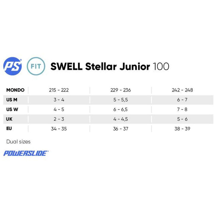 Powerslide Swell Stellar Jr 100 Adjustable Inline Skates-Inline Skates-Extreme Skates