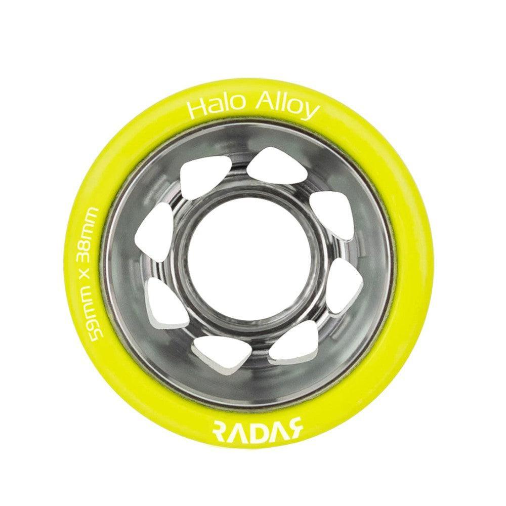 Radar Halo Alloy Wheels 59mm 4pk-Quad Wheels-Extreme Skates