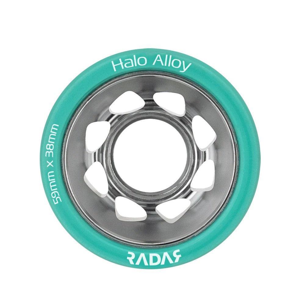Radar Halo Alloy Wheels 59mm 4pk-Quad Wheels-Extreme Skates