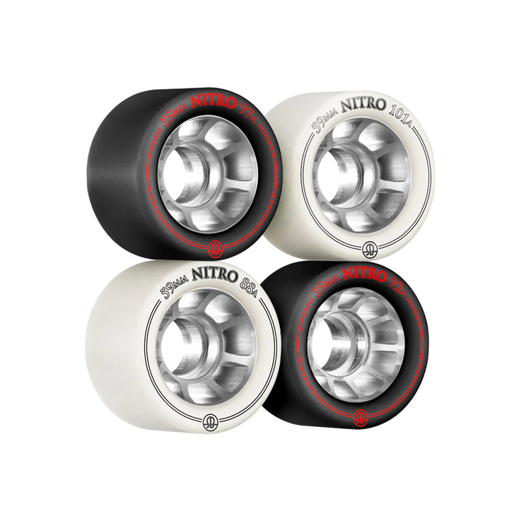Rollerbones Nitro Aluminium Hub Wheels 59mm (8 pack)