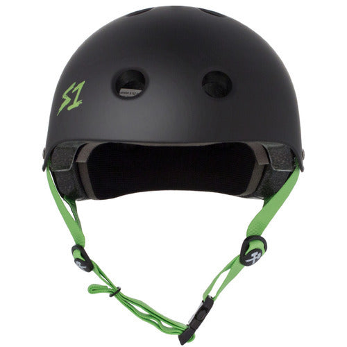 S-One Helmet Lifer Black Matte/Yellow Straps