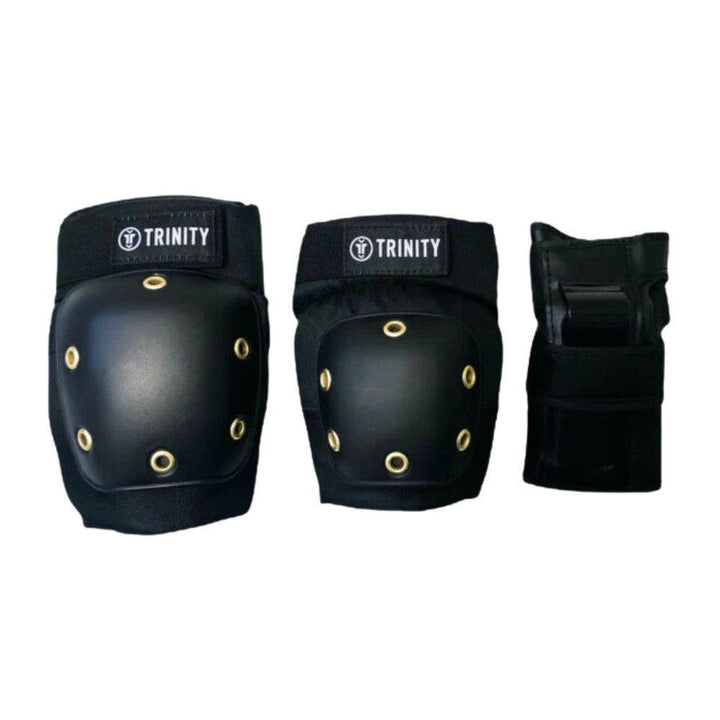 Trinity Youth Black Pad Set-Pad Set-Extreme Skates