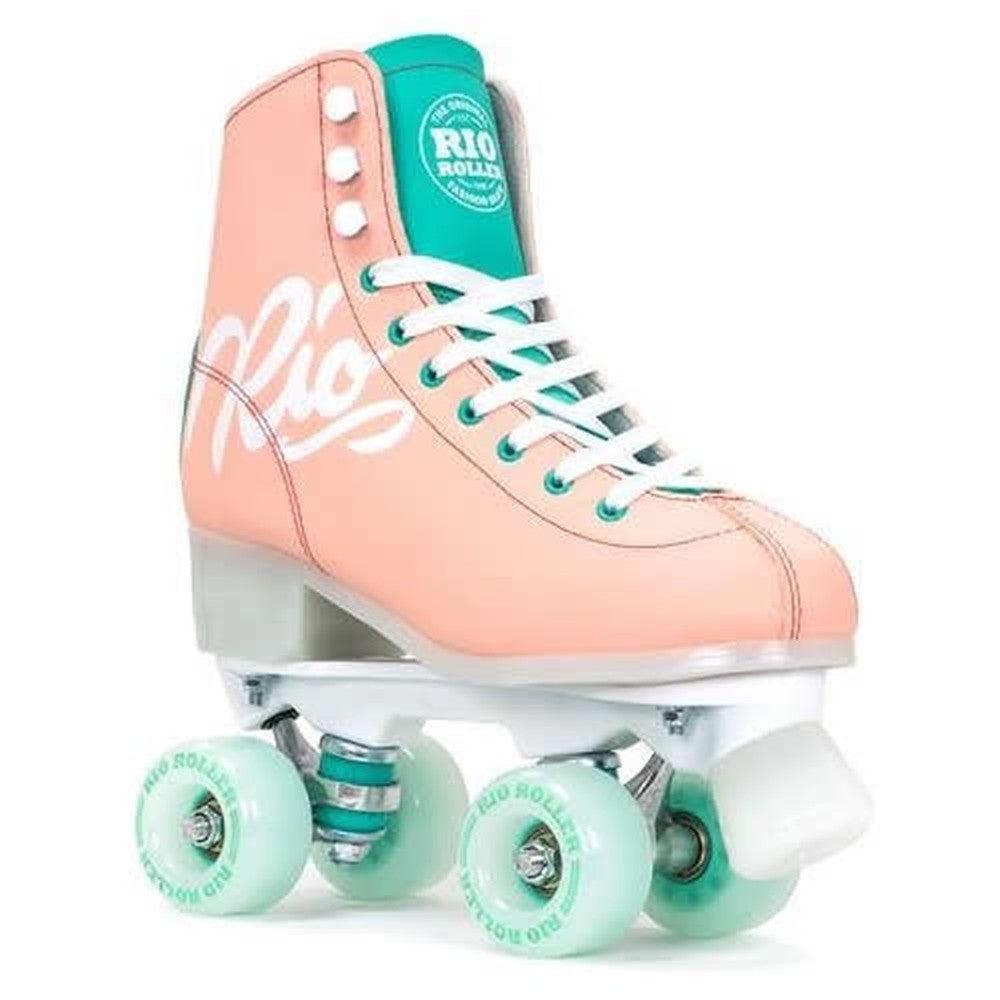 Rio Rollerskates - Script Peach/Green-Roller Skates-Extreme Skates