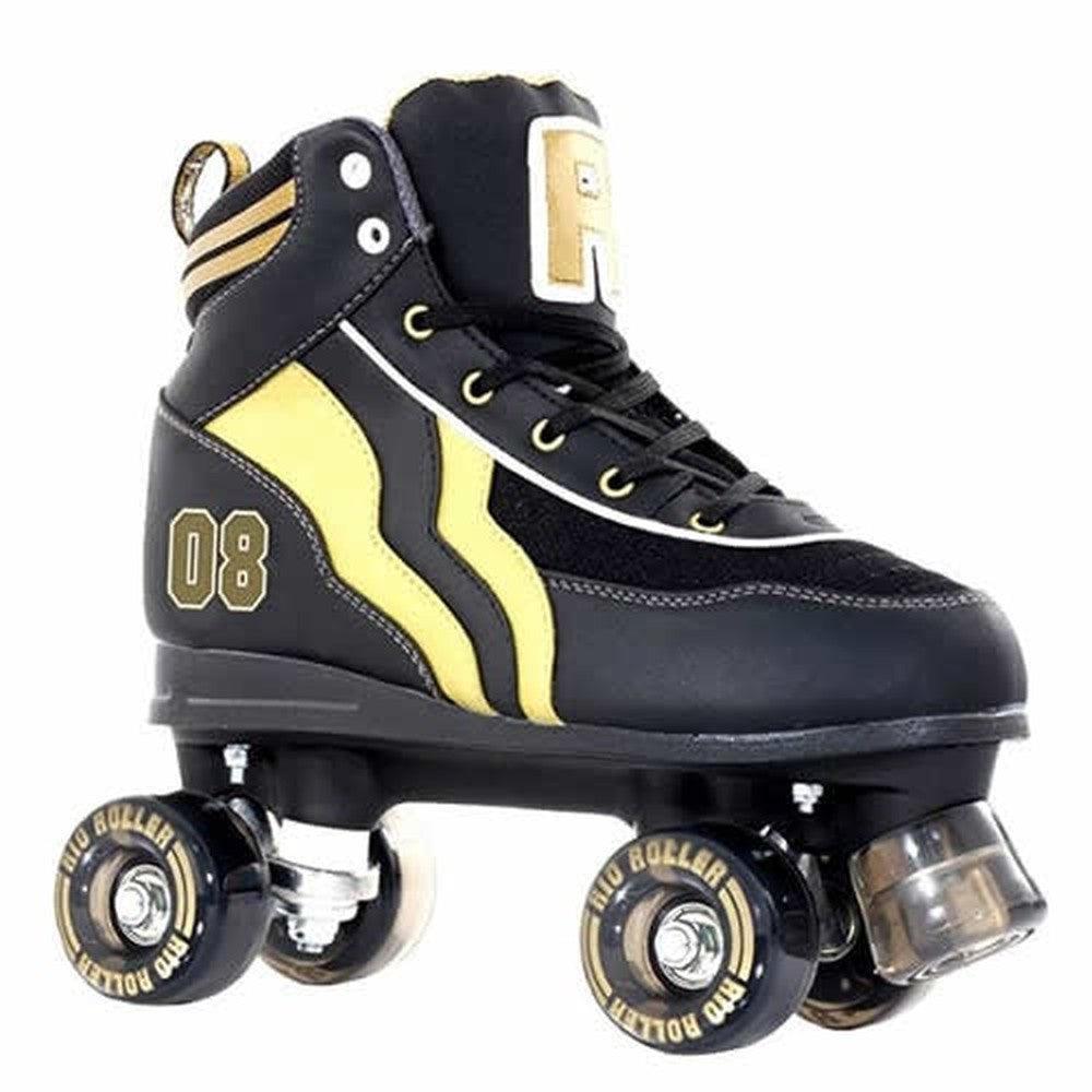 Rio Varsity Roller Skates Black & Gold