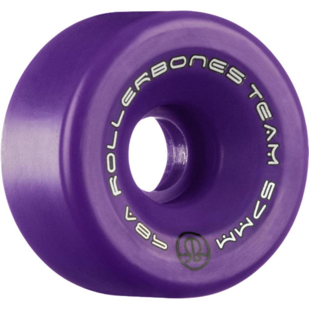 Rollerbones Wheels Team Logo 57mm x 101a purple 8 Pack-Quad Wheels-Extreme Skates