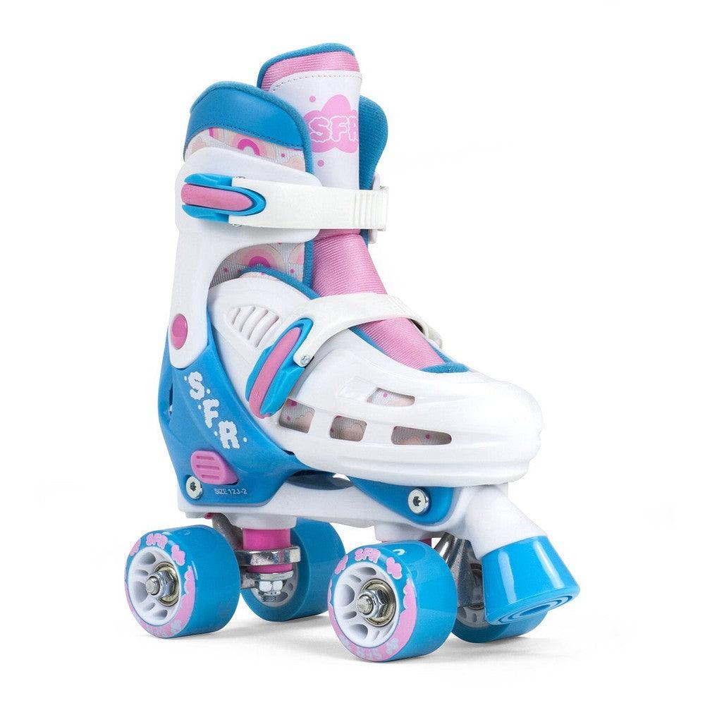 SFR Storm III Kids Adjustable Roller Skates - White/Pink