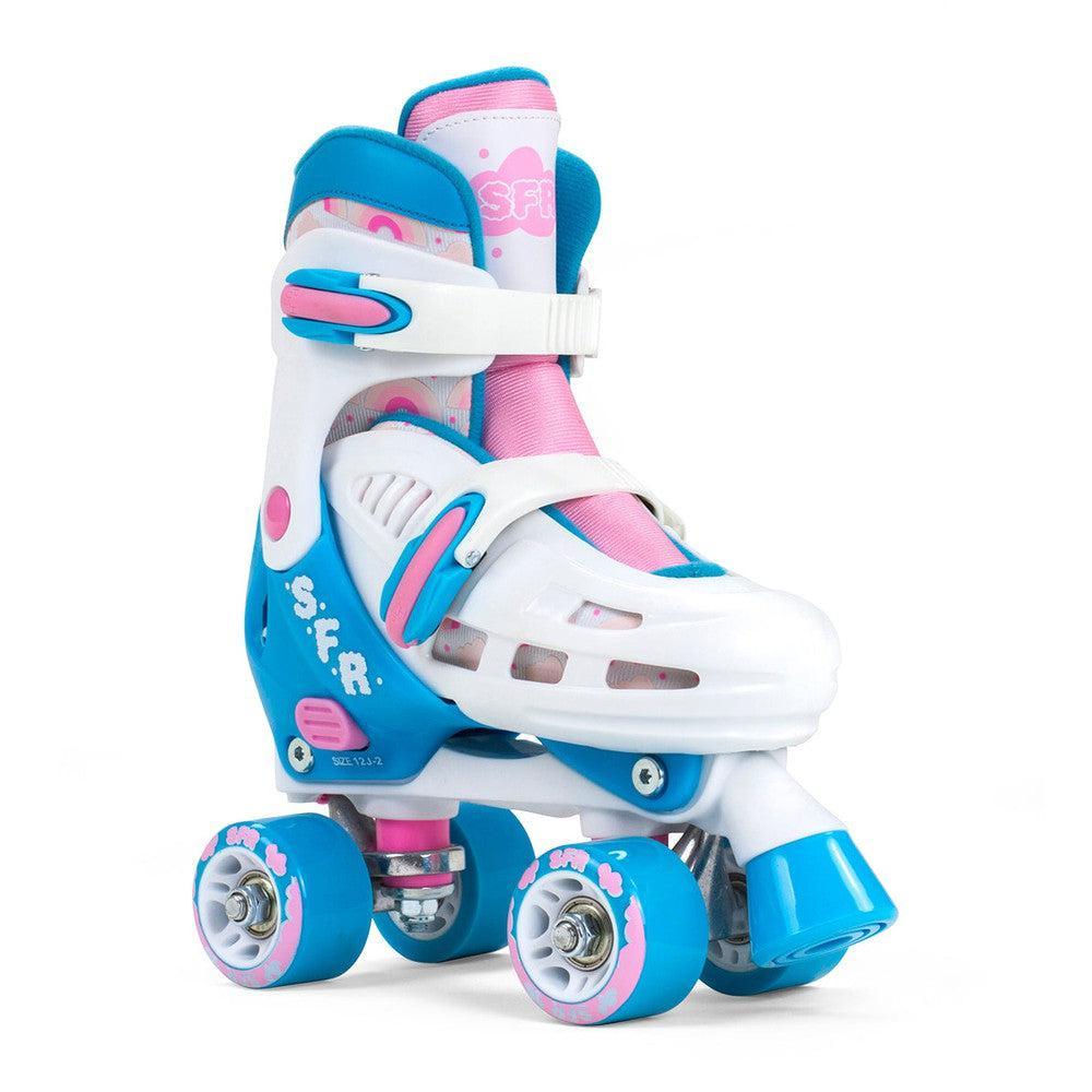 SFR Storm III Quad Roller Skates White Pink or Blue Black-Roller Skates-Extreme Skates