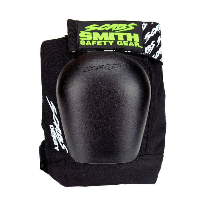 Smith Scabs Derby Knee Pad Black w Black Caps-Knee Pads-Extreme Skates