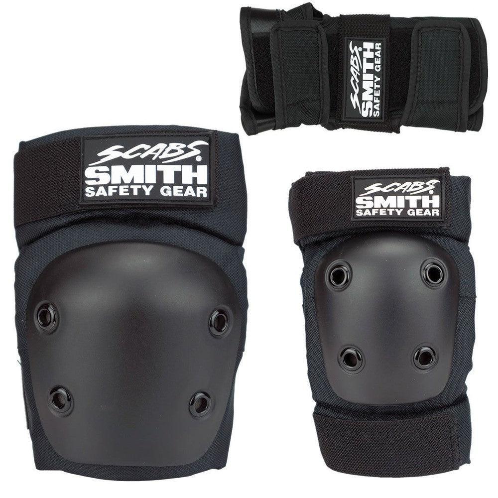 Smith Scabs Youth Tri Pack Black-Padding Combo-Extreme Skates