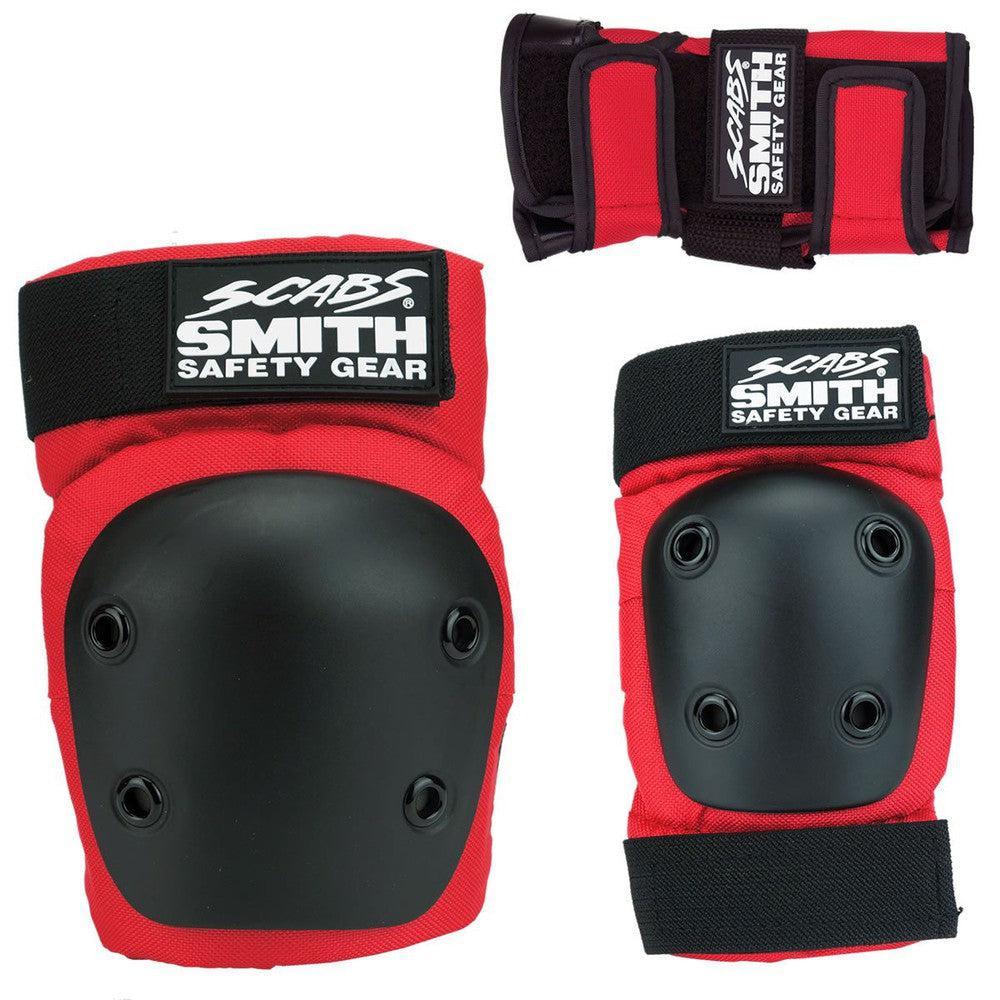 Smith Scabs Youth Tri Pack Red-Padding Combo-Extreme Skates
